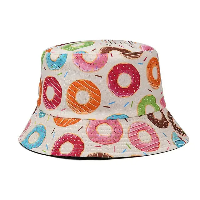 Donuts Print Bucket Hat - FASHION FLOOD