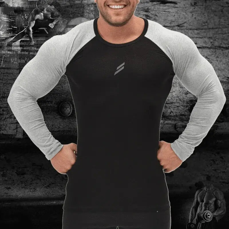 Men's Slim Fit Baseball Long Sleeve