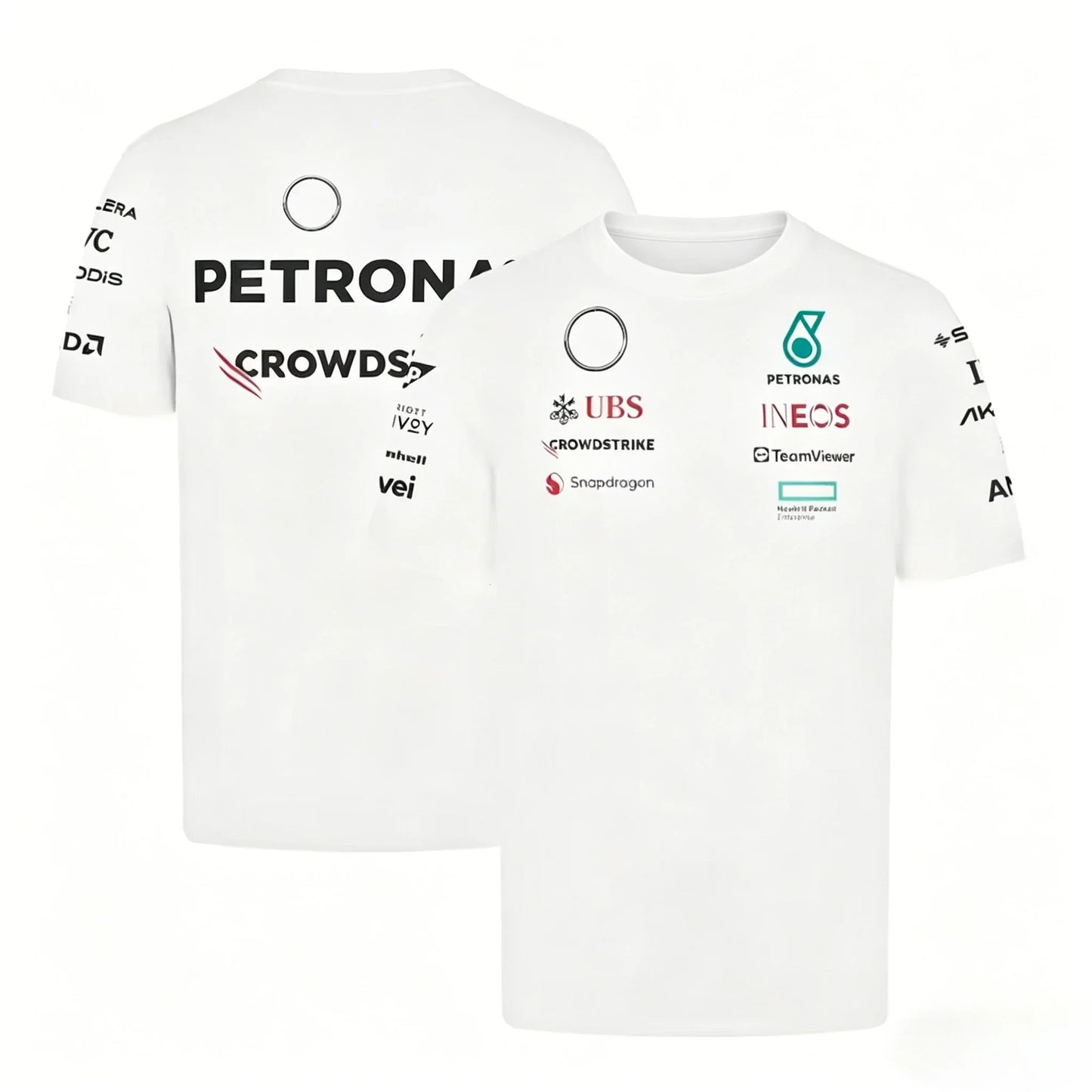 Racing Style T-Shirt 2026, Round Neck, Short Sleeve, Casual, Breathable, Polyester, for Daily Wear, for Male Motorsport Fans