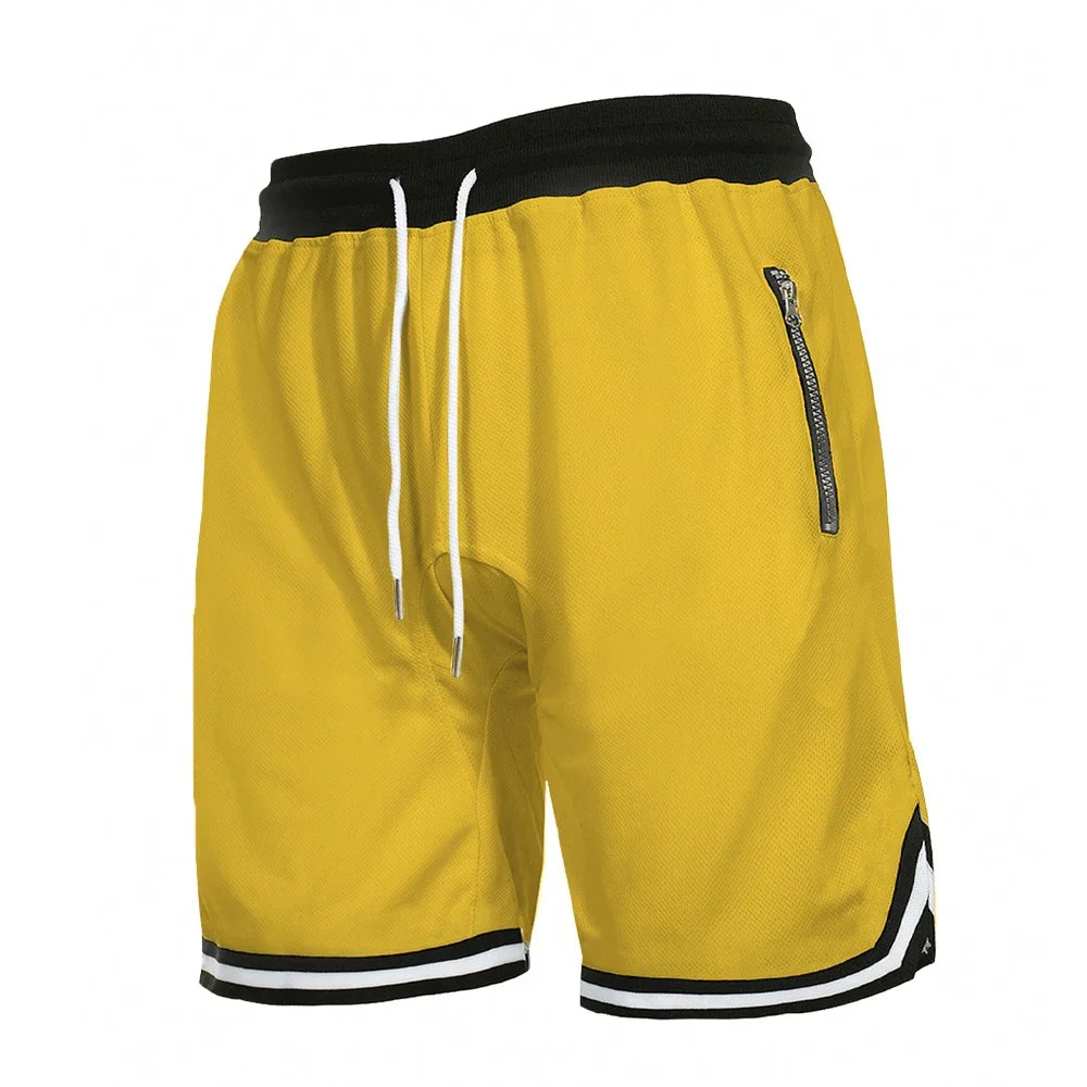 BEVAMA Men's Sports Basketball Shorts Mesh Quick Dry Gym Fitness Shorts Summer Casual Breathable Outdoor Sportswear