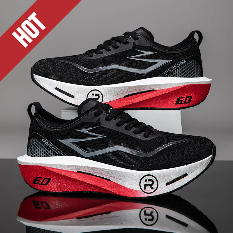 ADMAR Running Shoes Carbon Board Profession Marathon Men Sports Breathable Lightweight Comfortable Athletic Nonskid Sneakers