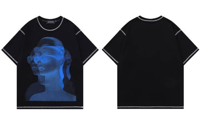 Holographic Lady Punk T-Shirt