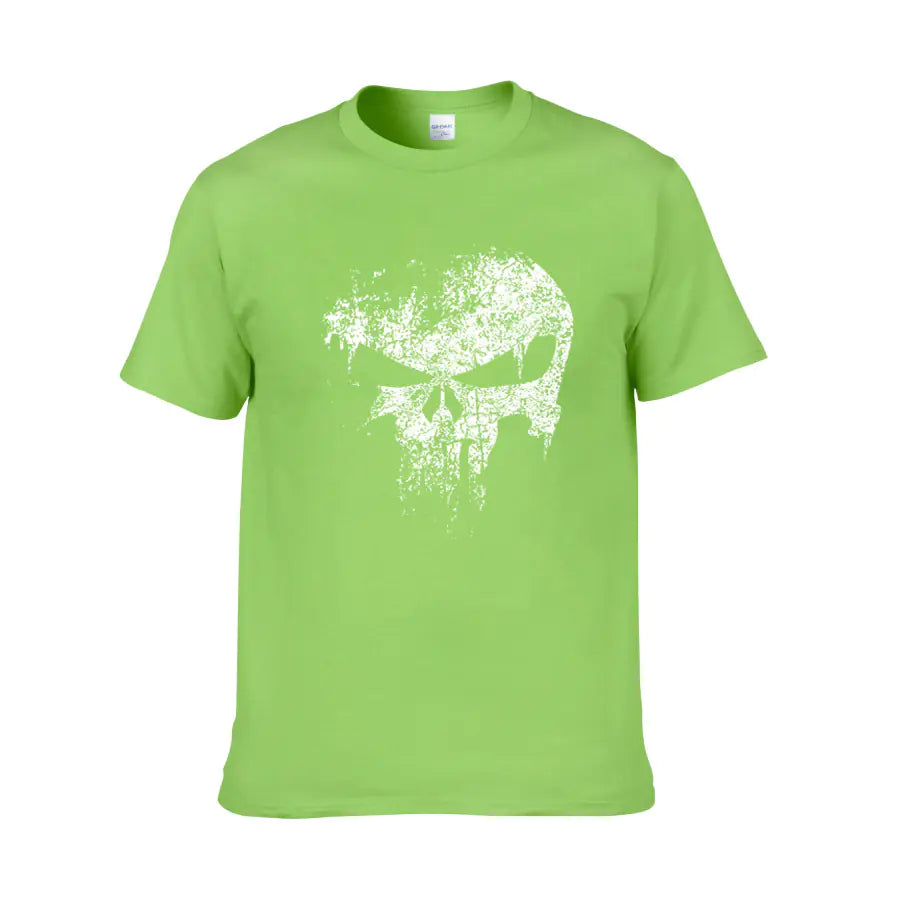 Punisher Skull Print Men's Short Sleeve T-Shirt