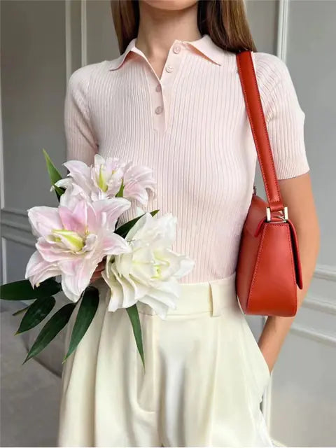 Fashionable Summer Short Sleeve Polo Shirt