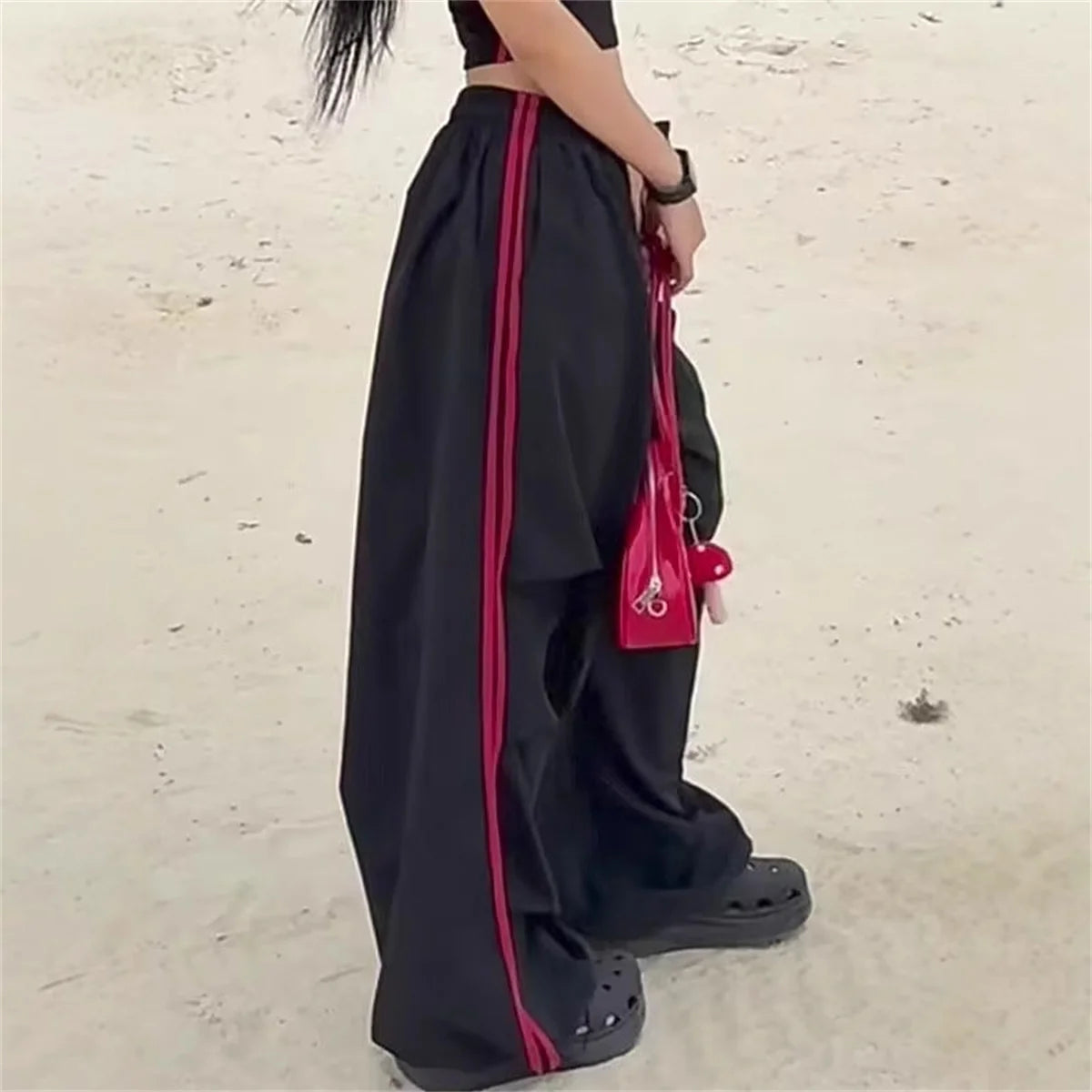 Loose Joggers Pants Cargo Pants Vintage Streetwear Hip Hop Y2k Baggy Wide Leg Sweatpants Casual Pockets Fashion Trousers