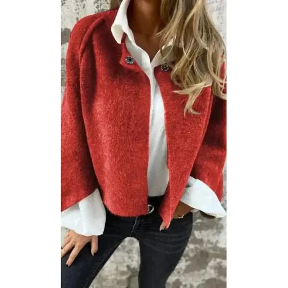 Batwing Sleeve Cashmere Cardigan - FASHION FLOOD