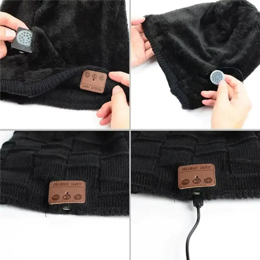 Bluetooth Headset Beanie - FASHION FLOOD