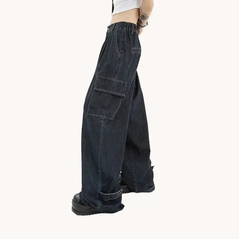 Gothic Baggy Cargo Jeans - FASHION FLOOD