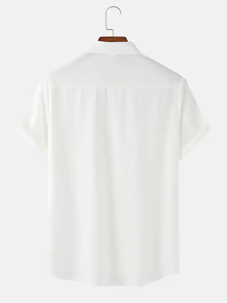 High Fashion Button Down Graffiti Smile Print Shirt - FASHION FLOOD