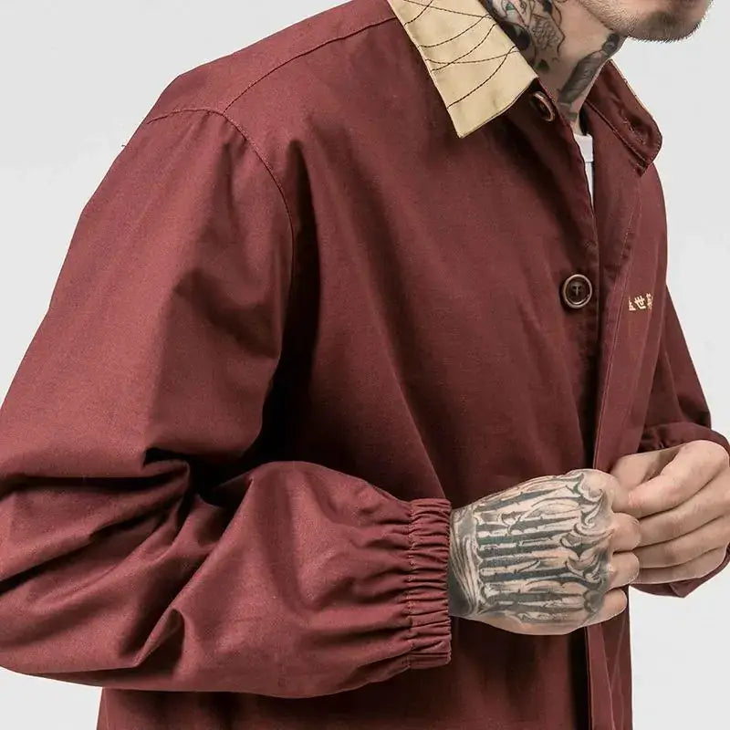 Japanese Themed Patchwork Jacket - FASHION FLOOD