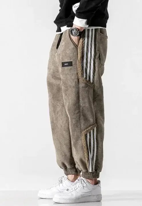Loose-Fit Striped Joggers