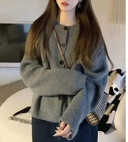 Loose Fitting High Neck Shawl Top - FASHION FLOOD