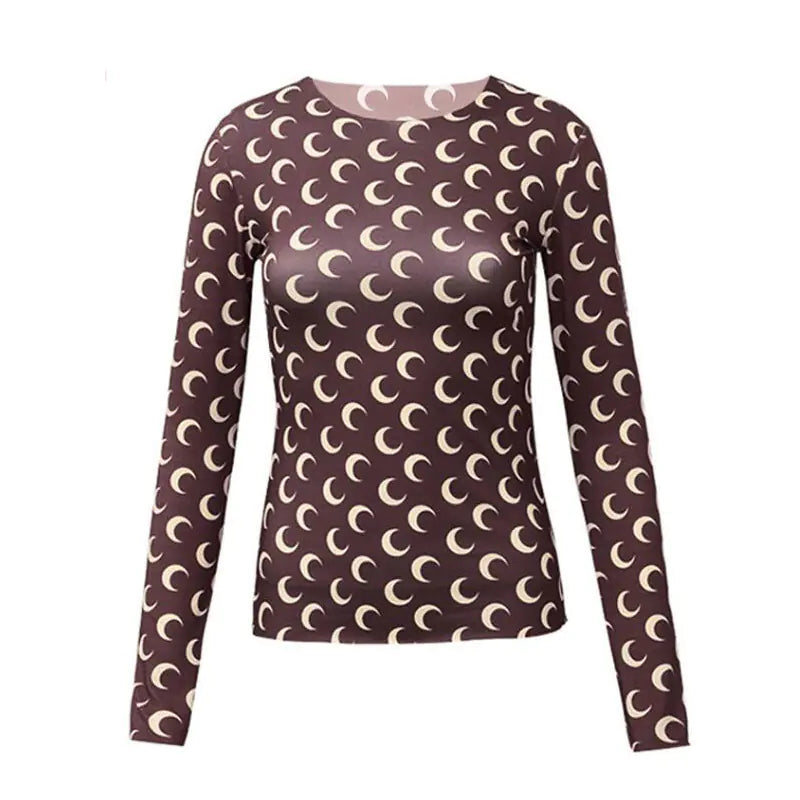 Long-Sleeved Marine Moon T-Shirt