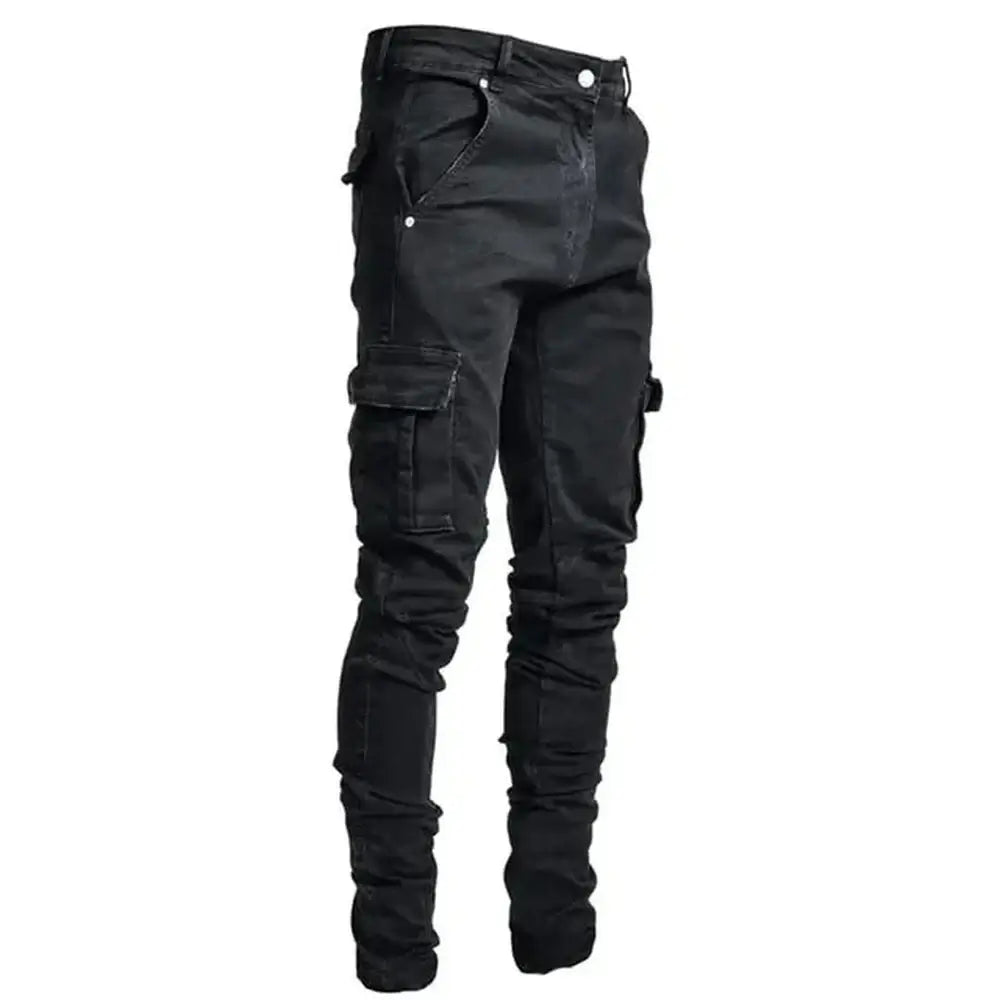 Multi Pocket Cargo Jeans - FASHION FLOOD