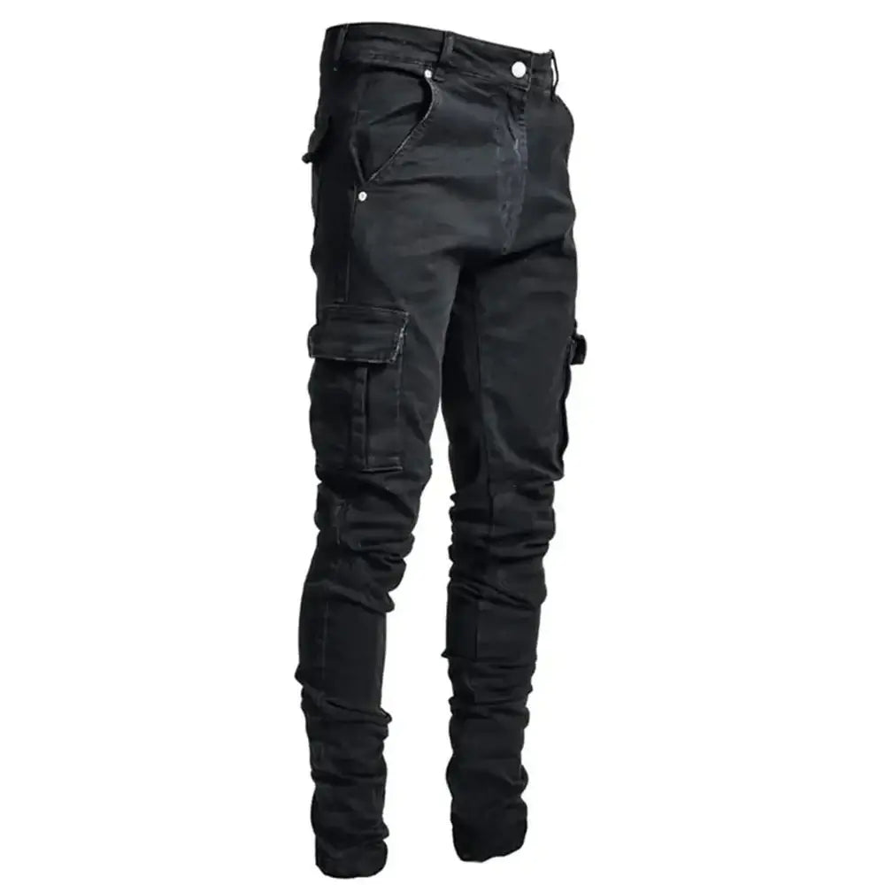 Multi Pocket Cargo Jeans - FASHION FLOOD