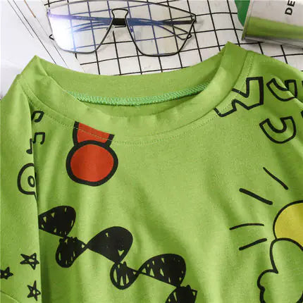 Oversized Comic Print T-Shirt