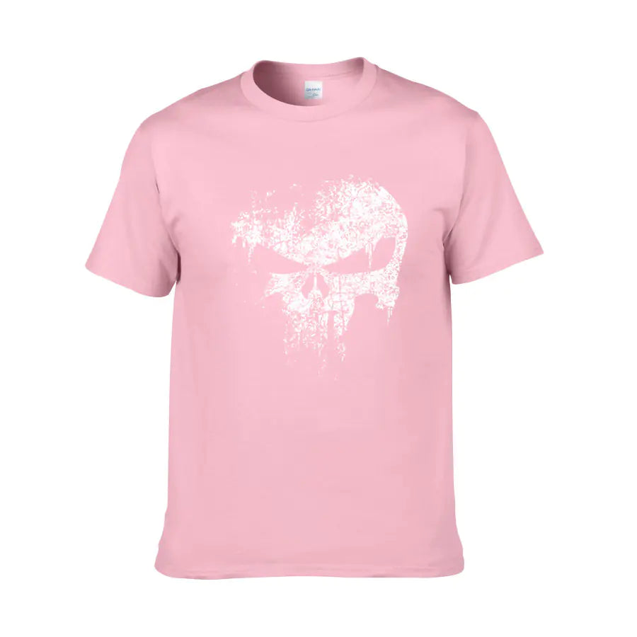 Punisher Skull Print Men's Short Sleeve T-Shirt