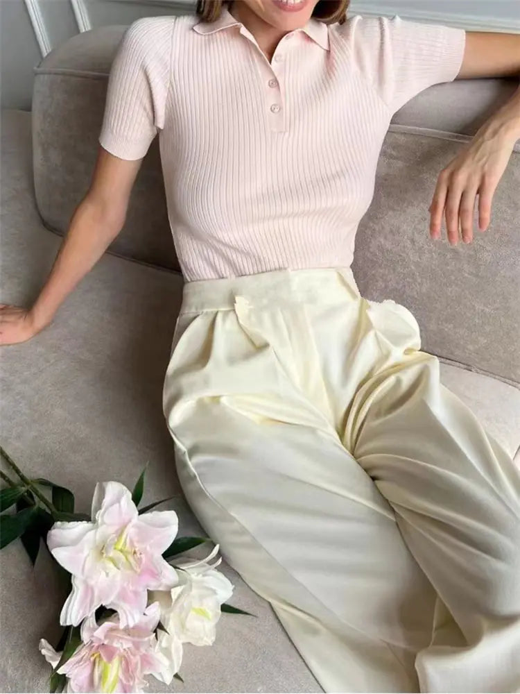 Fashionable Summer Short Sleeve Polo Shirt