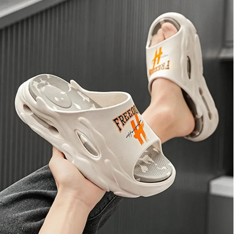 2025 New Hot Extra-thick Soled Unisex Slippers Fashion Summer Shoes Outdoor Sandals Beach Slides EVA Soft Indoor Slippers