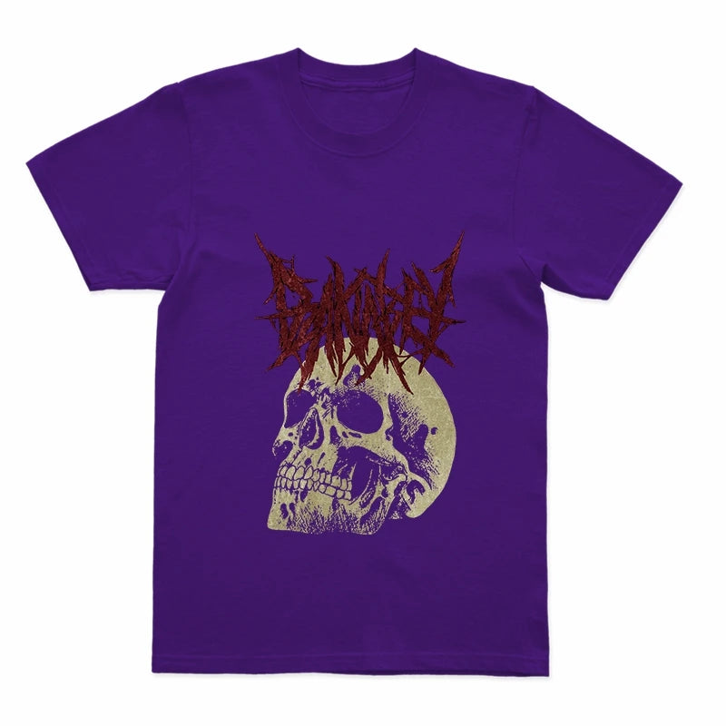 Coolmind U0009-T2 Skull Print Graphic Men T Shrit Exclusive Graphic Men Tshirt Loose Unisex Tee Shirts Men