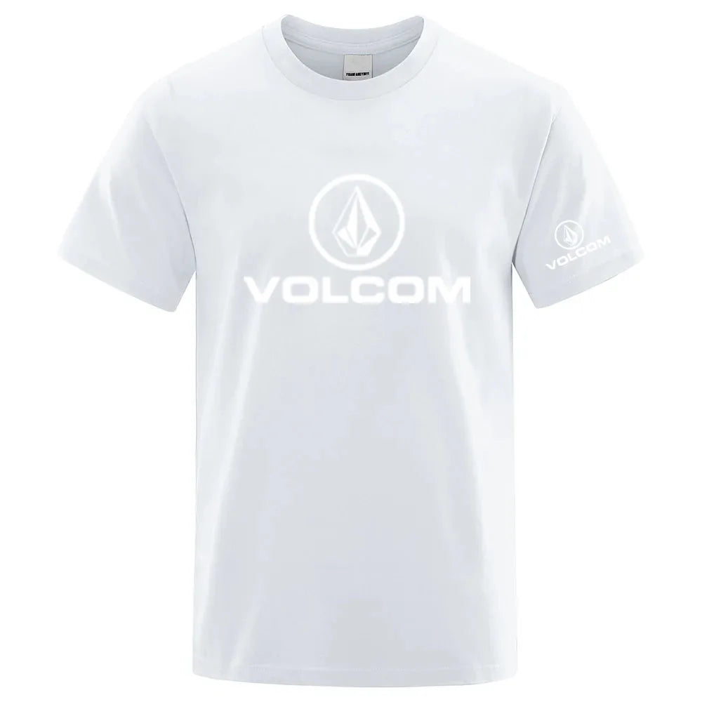 VOLCOM 2026 New Men's Quick Dry Ordinary Designer Thin Short Sleeve Sport T Shirt Fitness Breathable Versatile Tops
