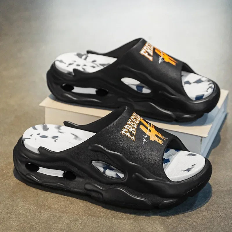 2025 New Hot Extra-thick Soled Unisex Slippers Fashion Summer Shoes Outdoor Sandals Beach Slides EVA Soft Indoor Slippers