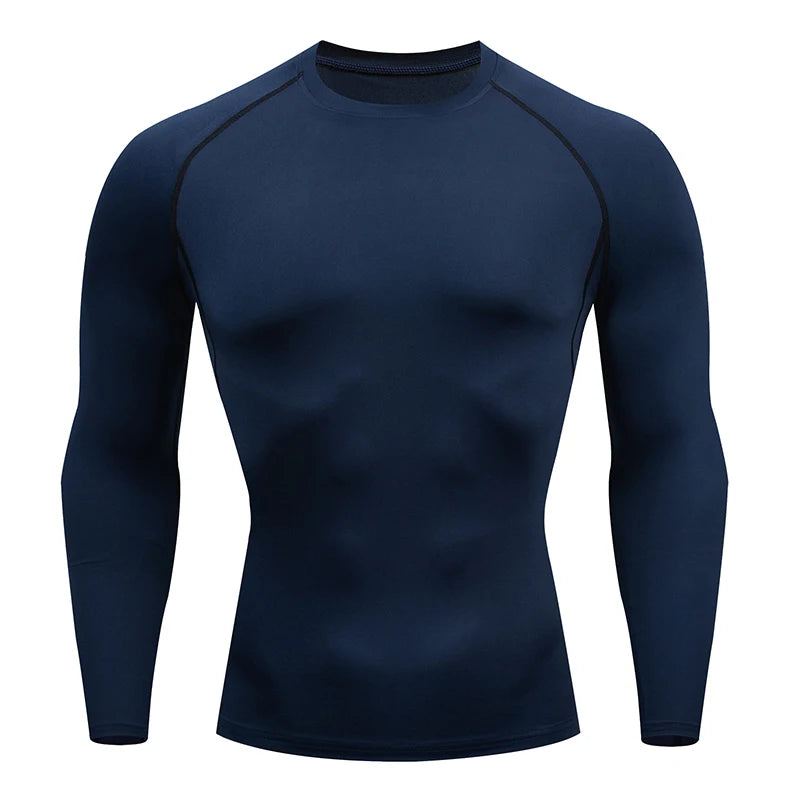 Men's Compression Shirts: Get Fit Fast With Long Sleeve Athletic Workout Tops!