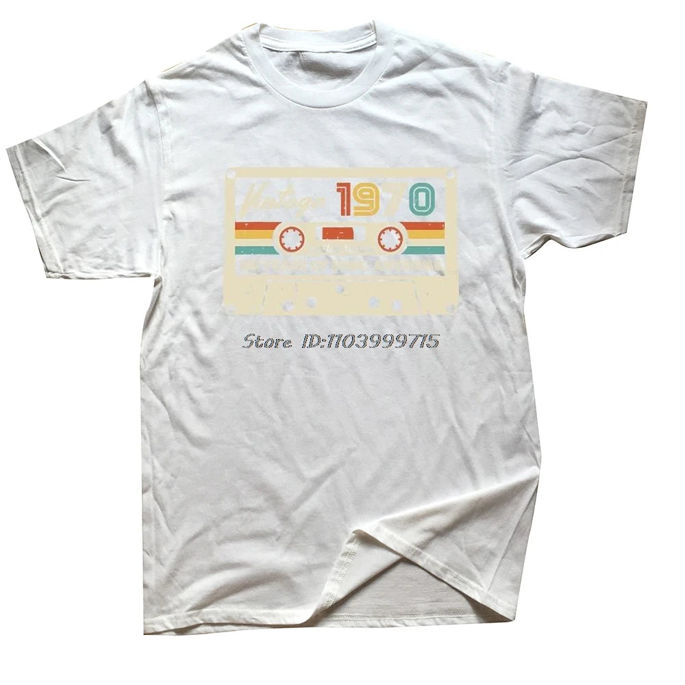 New Vintage Retro Classic 1970 54th Birthday Day Gift T-Shirt Sports Fan T Shirt Unisex Cotton Clothing Heavy Weight T-shirt