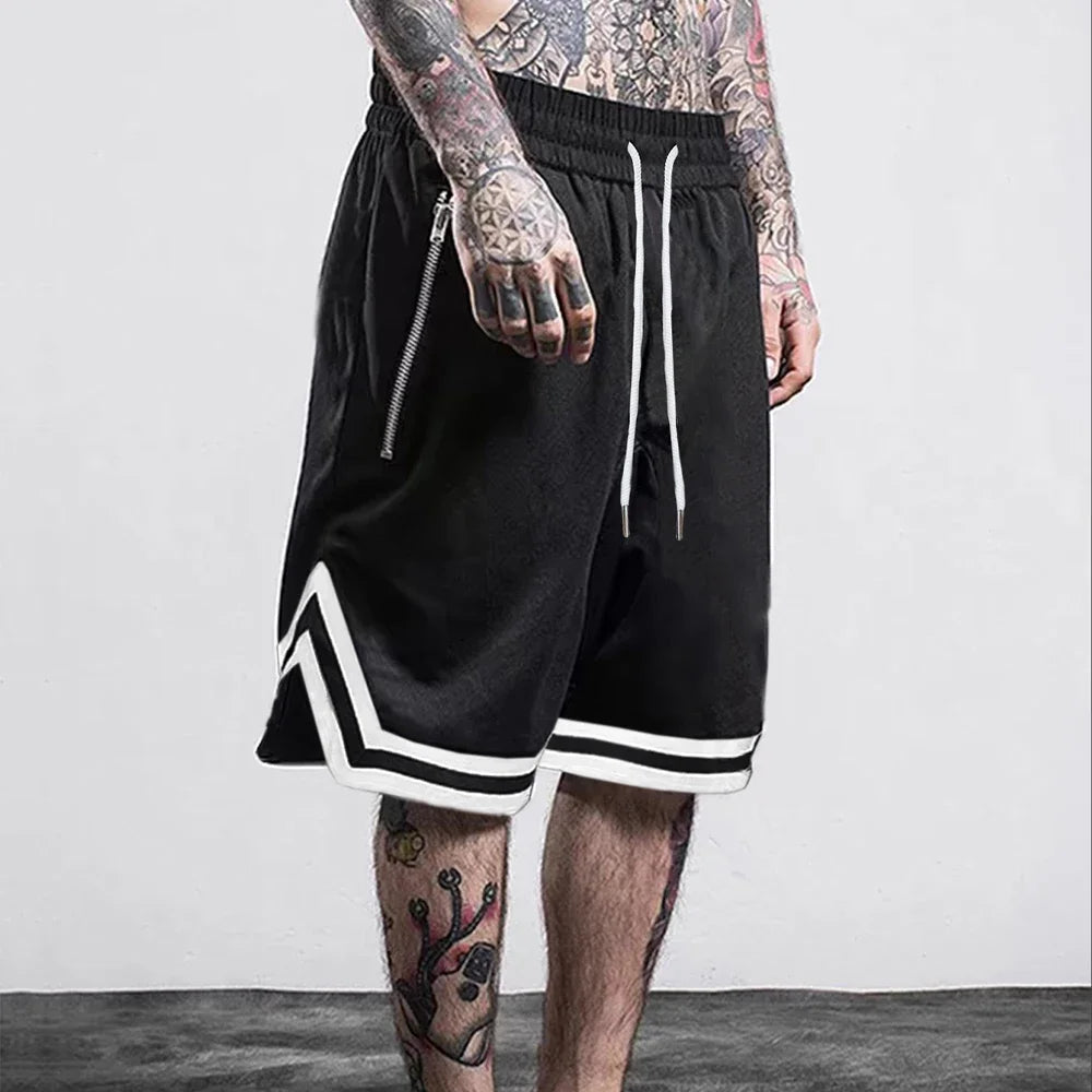 BEVAMA Men's Sports Basketball Shorts Mesh Quick Dry Gym Fitness Shorts Summer Casual Breathable Outdoor Sportswear