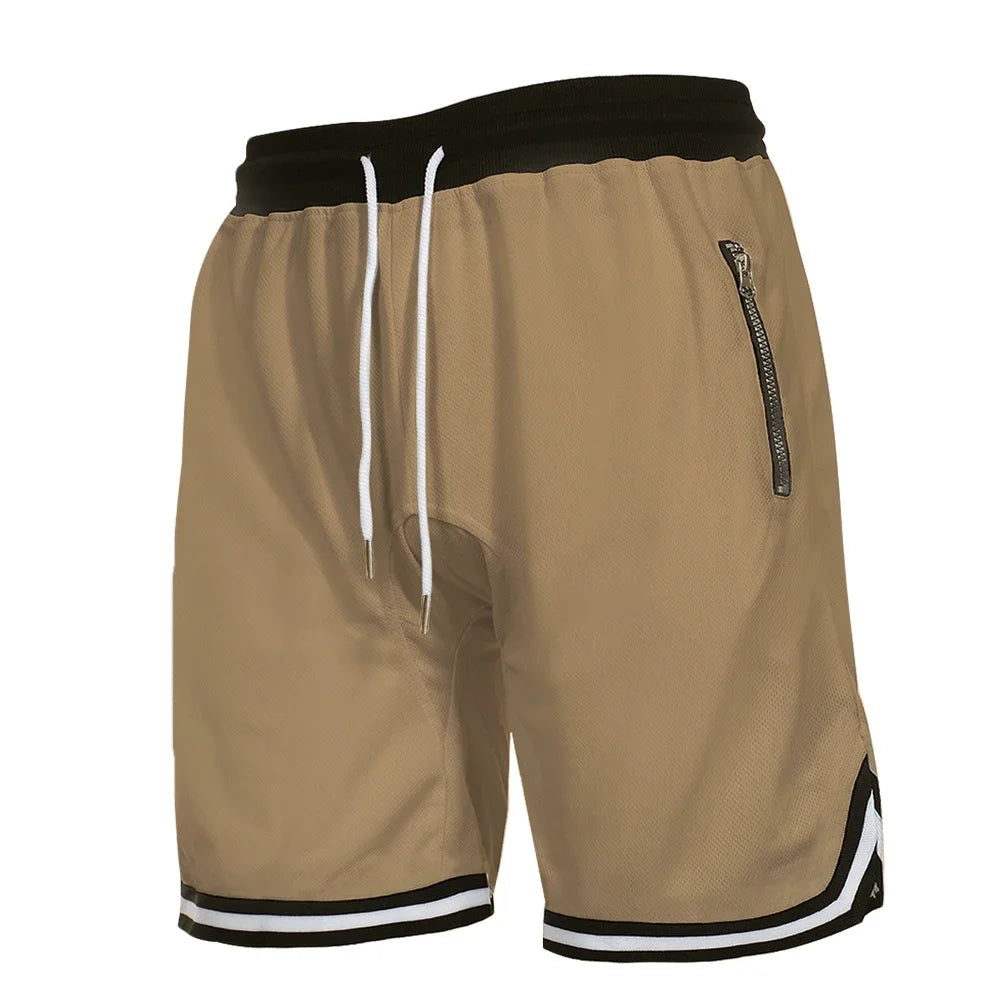 BEVAMA Men's Sports Basketball Shorts Mesh Quick Dry Gym Fitness Shorts Summer Casual Breathable Outdoor Sportswear