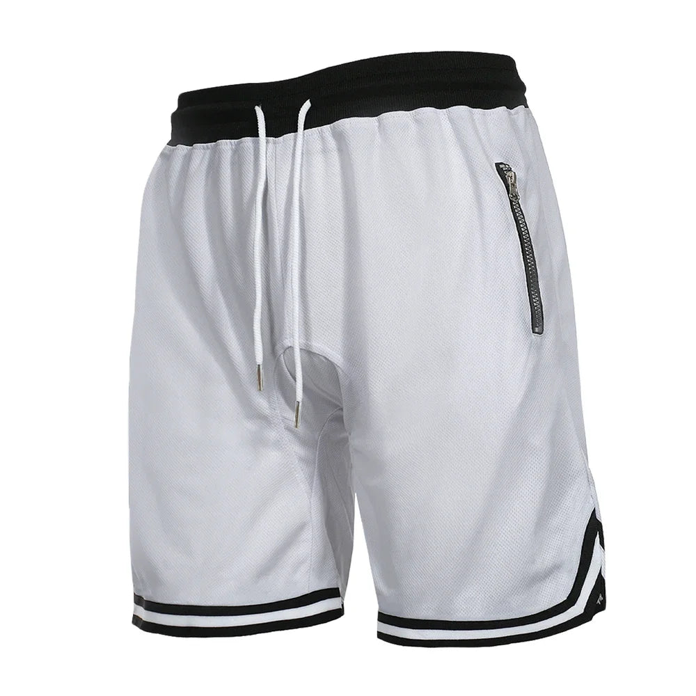 BEVAMA Men's Sports Basketball Shorts Mesh Quick Dry Gym Fitness Shorts Summer Casual Breathable Outdoor Sportswear