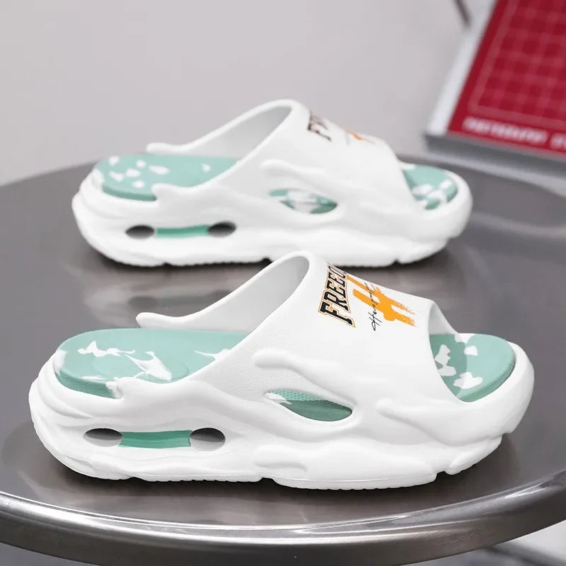 2025 New Hot Extra-thick Soled Unisex Slippers Fashion Summer Shoes Outdoor Sandals Beach Slides EVA Soft Indoor Slippers