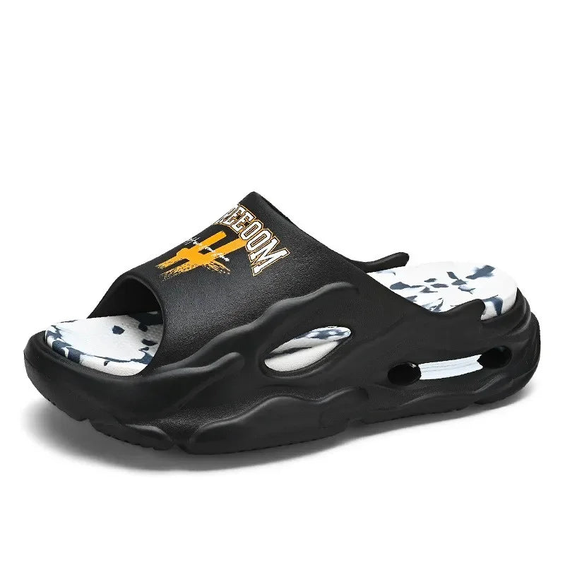 2025 New Hot Extra-thick Soled Unisex Slippers Fashion Summer Shoes Outdoor Sandals Beach Slides EVA Soft Indoor Slippers