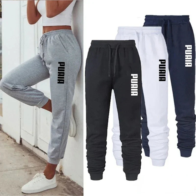 Women's PUMA Sweatpants Casual High-Quality Luxury Jogging Trousers Versatile Soft Hot Sales Street Print Elastic Waist Pants 4 Color