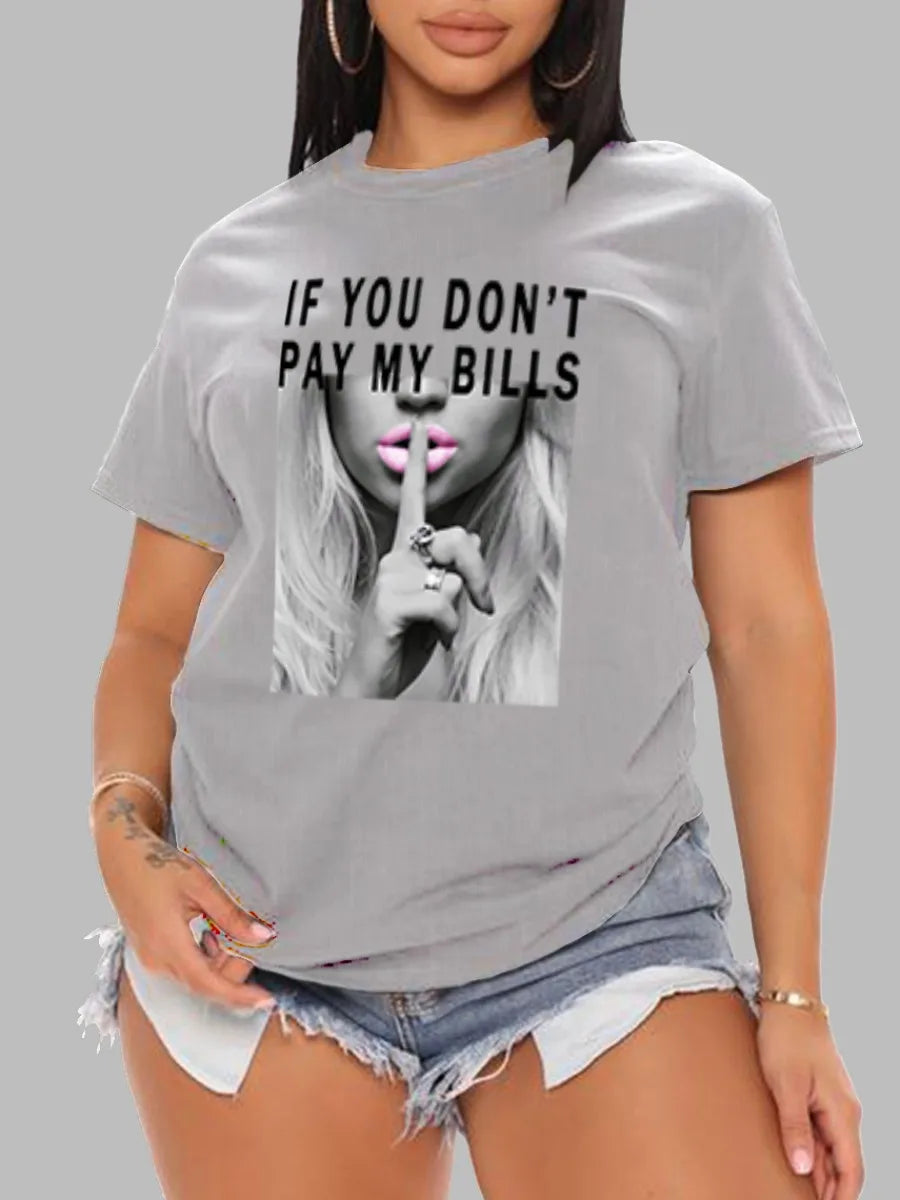 Women's T-shirt   Fashion Street Short Sleeve Tops Loose Oversized  Shirt Tshirts Creativity Streettshirt Individual Casual Clot