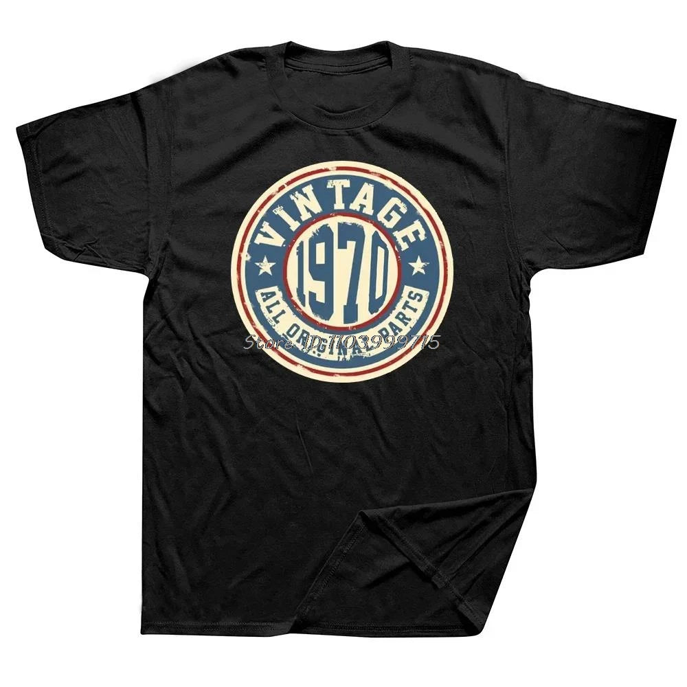 New Vintage Retro Classic 1970 54th Birthday Day Gift T-Shirt Sports Fan T Shirt Unisex Cotton Clothing Heavy Weight T-shirt