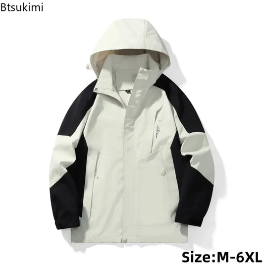 High Quality Men Jackets Spring Autumn Men's Fashion Waterproof Windbreak Coats Outdoor Hiking Camping Jackets for Couple Coats