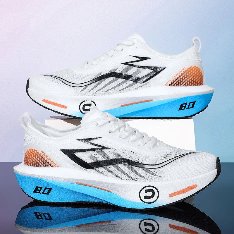 Running Shoes Carbon Board Profession Marathon Men Sports Breathable Lightweight Women's Comfortable Athletic Nonskid Sneakers