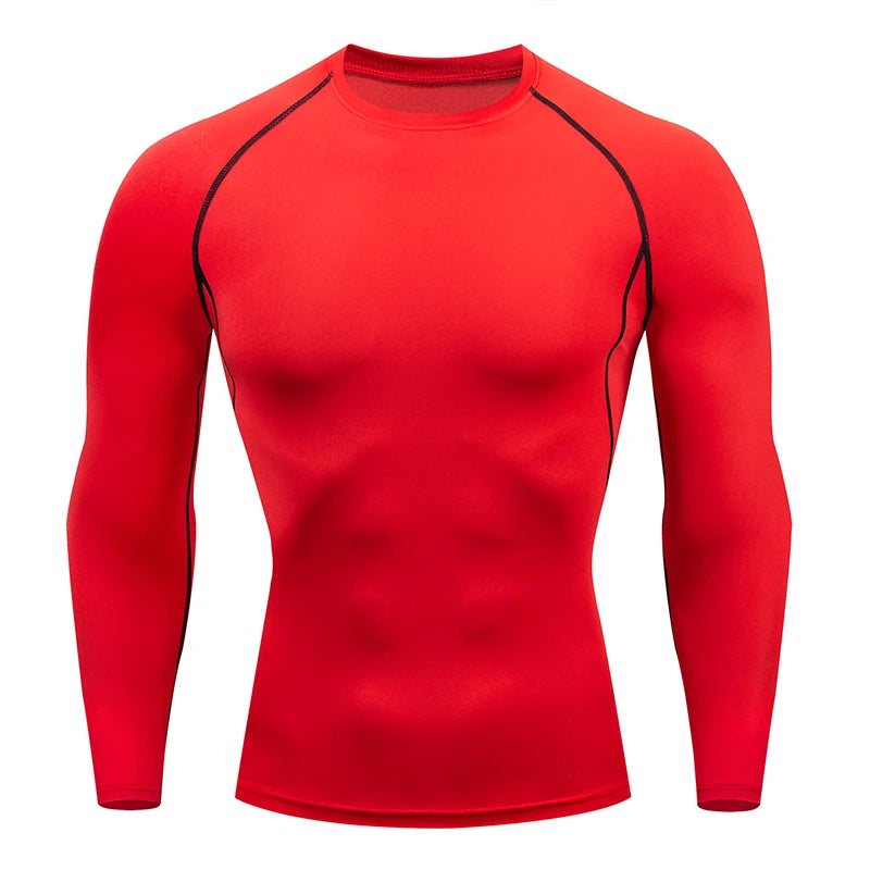 Men's Compression Shirts: Get Fit Fast With Long Sleeve Athletic Workout Tops!