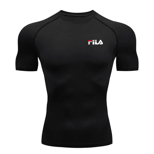 Compression Shirts for Men Short Sleeve Rash Guard Gym Workout Running T-shirt Summer Athletic Quick Dry Tees