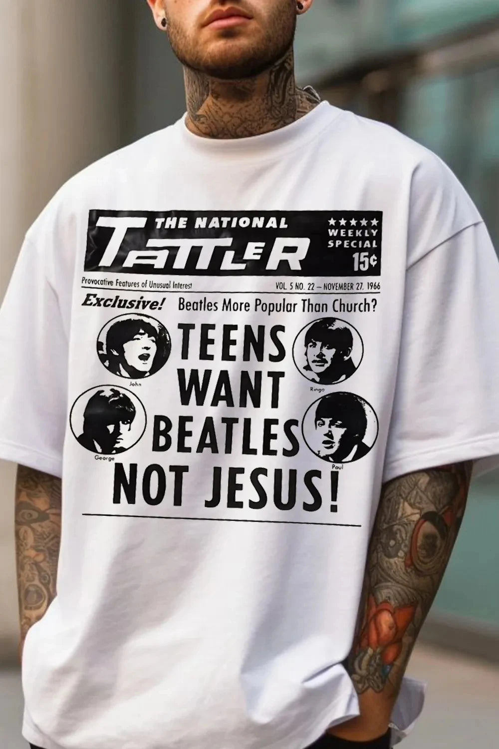 2026 The Beatles Band T Shirt Mens Womens Cotton Tees Ummer Casual Short Sleeve Round Neck Clothing Loose Tops Trend