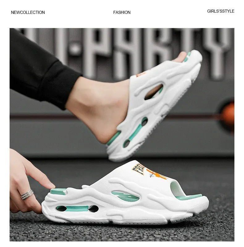 2025 New Hot Extra-thick Soled Unisex Slippers Fashion Summer Shoes Outdoor Sandals Beach Slides EVA Soft Indoor Slippers