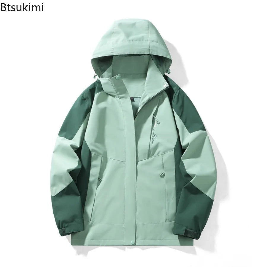 Btsukimi High Quality Men Jackets Spring Autumn Men's Fashion Waterproof Windbreak Coats Outdoor Hiking Camping Jackets for Couple Coats