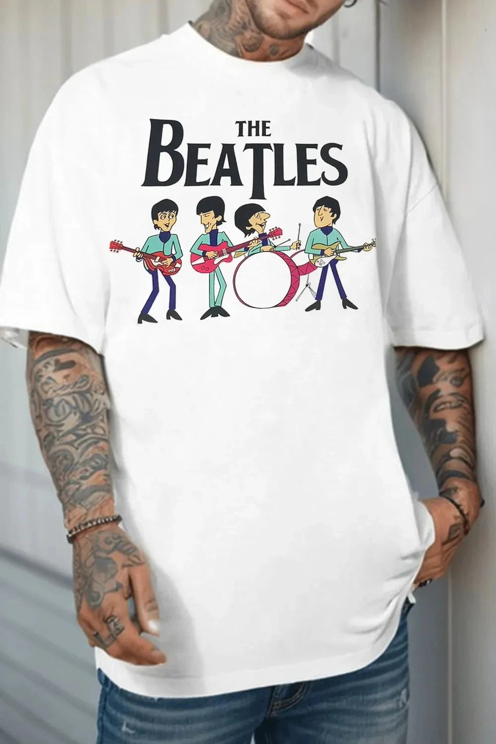 2026 The Beatles Band T Shirt Mens Womens Cotton Tees Ummer Casual Short Sleeve Round Neck Clothing Loose Tops Trend