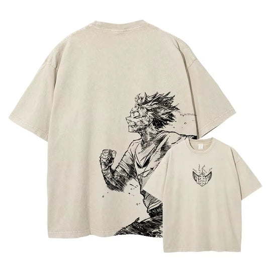 2026 New Anime Midoriya Izuku Men summer 100 cottonT Shirt My Hero Deku  Tops Tees Manga unisex comfortable  casual
