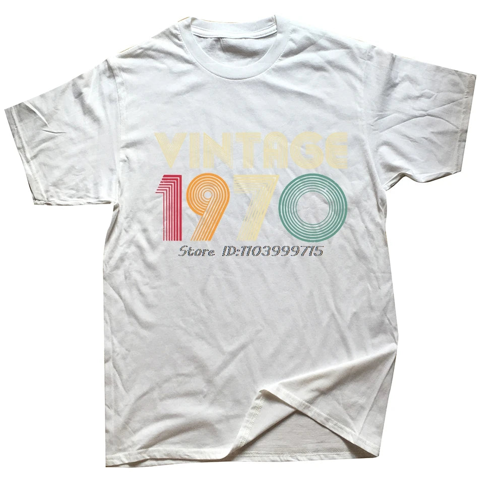 New Vintage Retro Classic 1970 54th Birthday Day Gift T-Shirt Sports Fan T Shirt Unisex Cotton Clothing Heavy Weight T-shirt