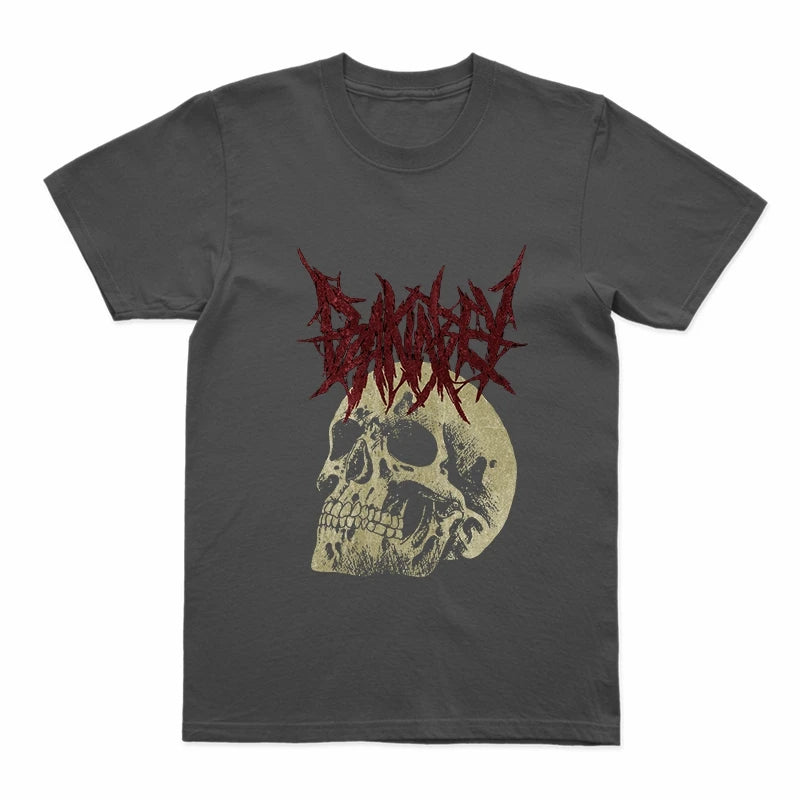 Coolmind U0009-T2 Skull Print Graphic Men T Shrit Exclusive Graphic Men Tshirt Loose Unisex Tee Shirts Men