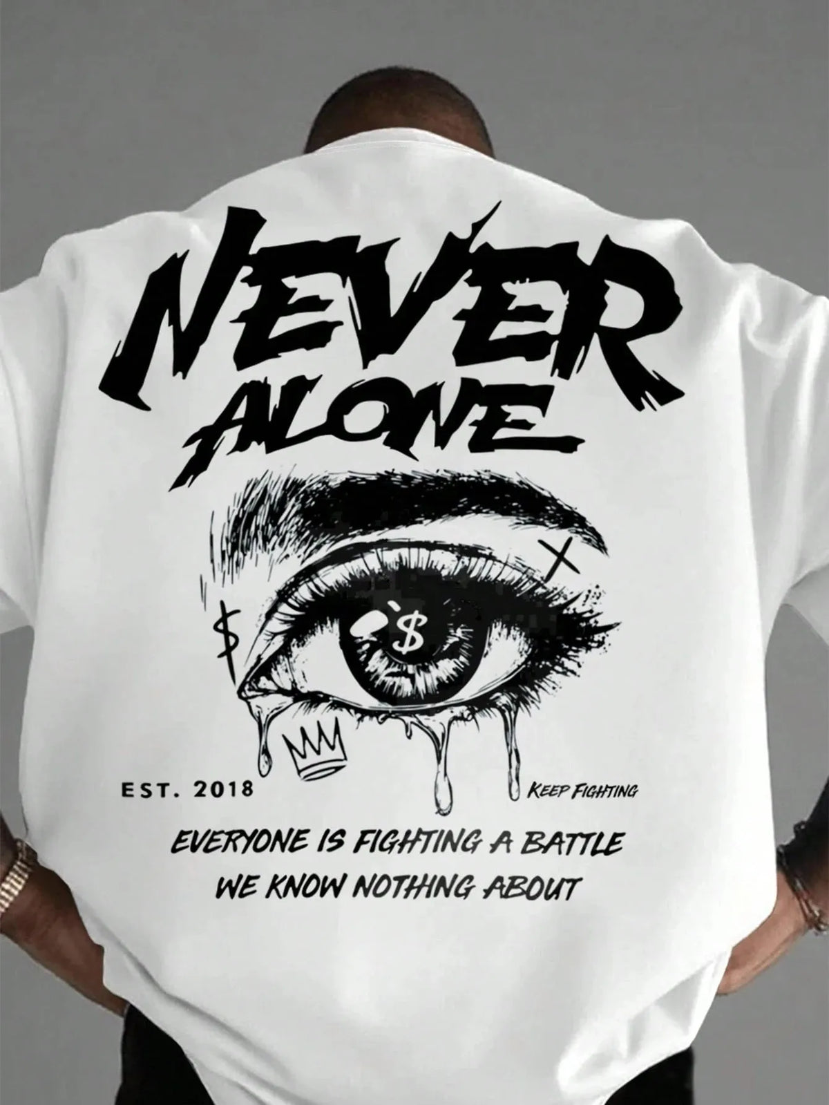 The new men's T-shirt for the summer of 2025 features a casual fashionable comfortable and soft 3D letter pattern print