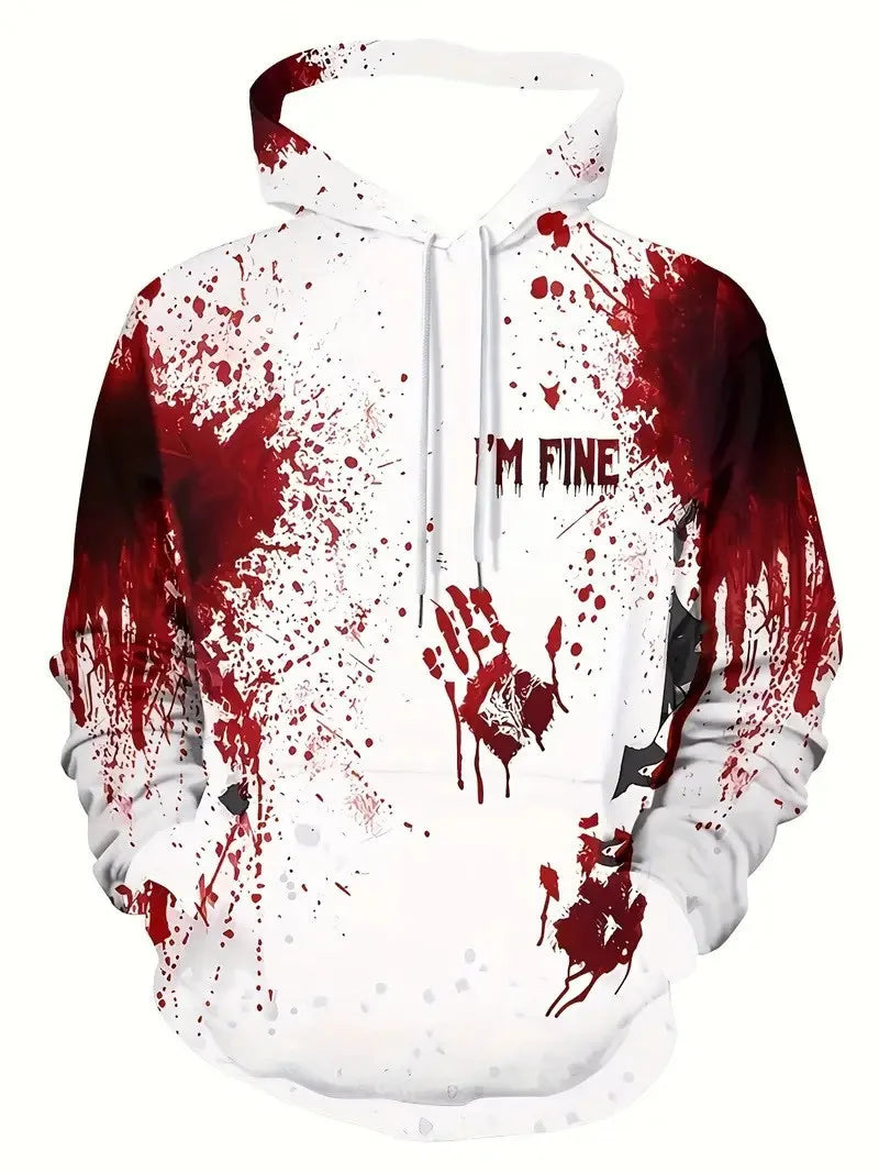 Street Style Men's Hoodies Versatile Printed Casual Man's Hoodies Zipper Jackets Men's Sweatshirts Casual Zipper Cardigans Gifts
