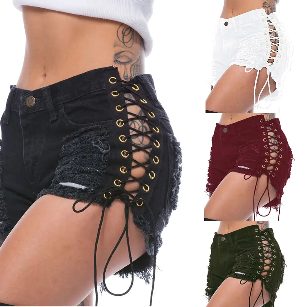 Torn & Laced Hot Pants